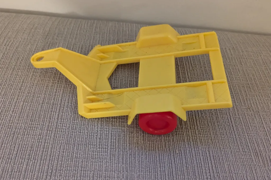 Vintage Yellow Toy Trailer photo 1