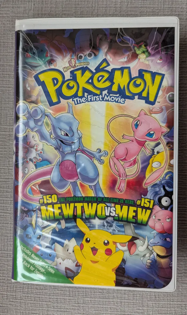 Pokémon: The First Movie VHS Tape - Mewtwo vs Mew photo 1