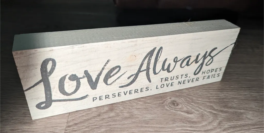 Brand New Love Always Wooden Sign photo 1