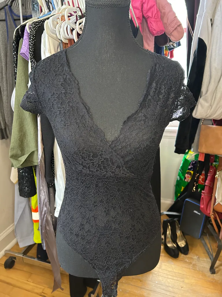 Full Lace Black Bodysuit photo 1