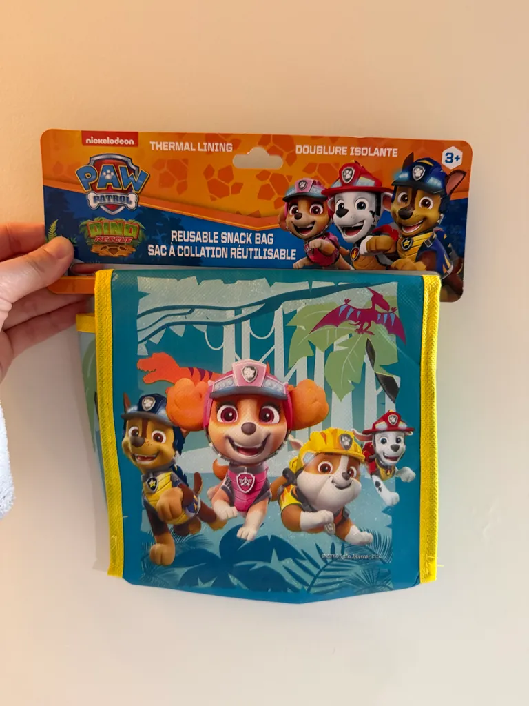 BNIP paw patrol reusable snack bag  photo 1
