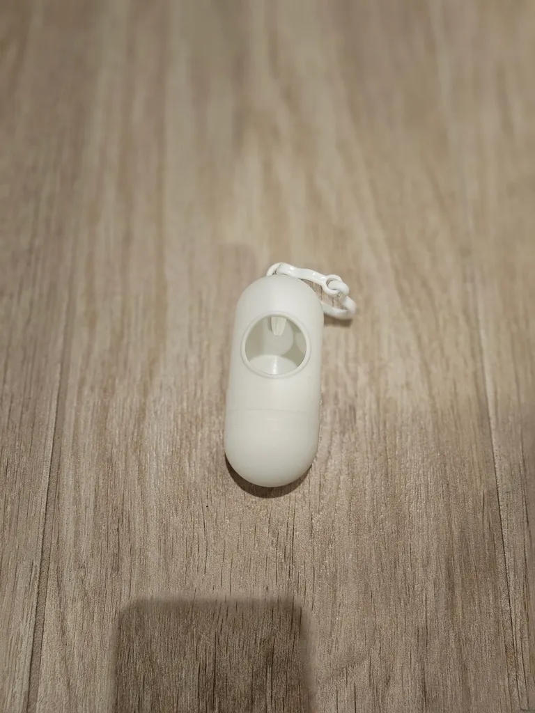 Doggie poop bag dispenser - white photo 1