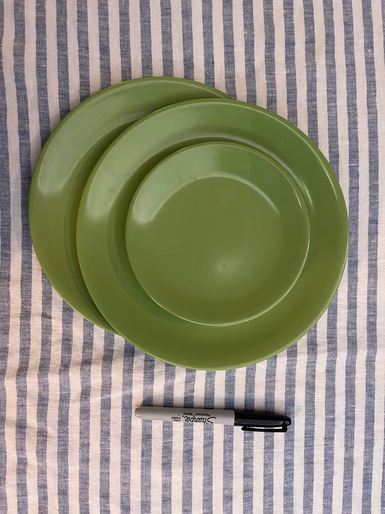 Vintage MCM Green Melmac Plates photo 1