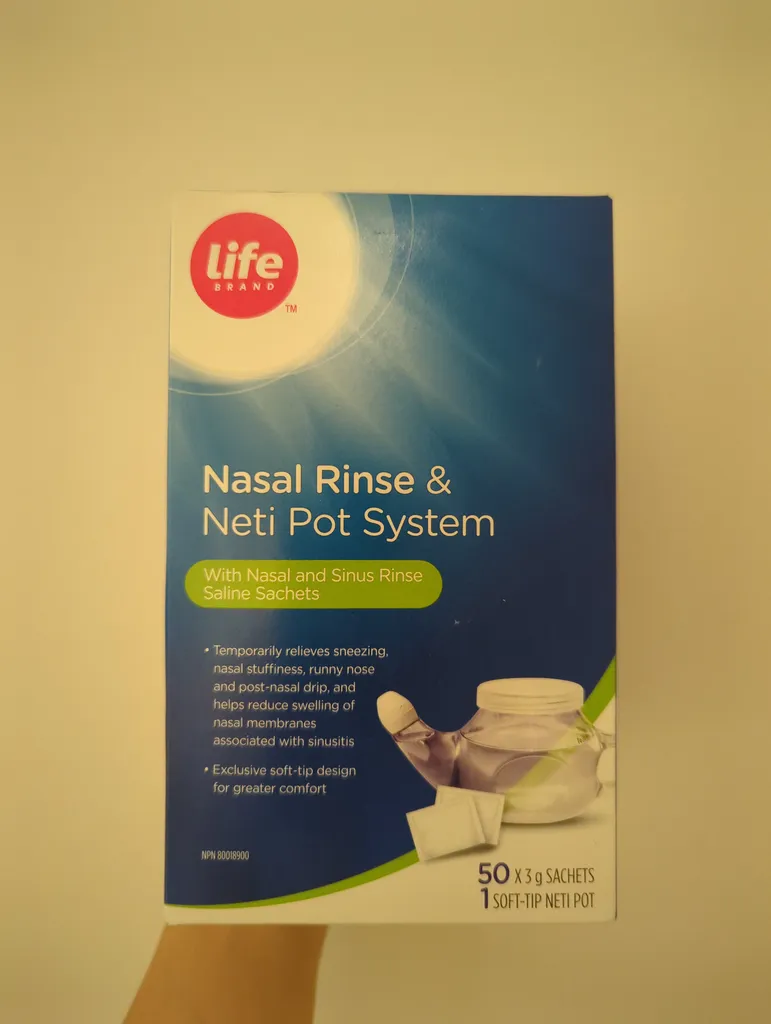 Neti pot with 50 saline sachets  photo 1