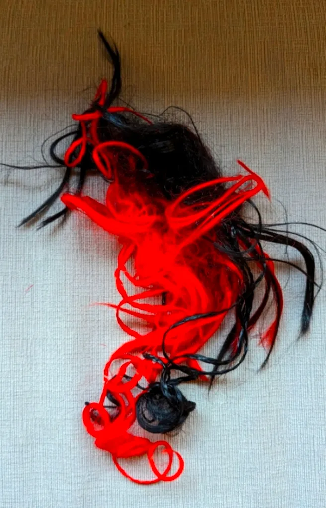 Red and Black Hair Piece Accessory (Halloween Costume) photo 1