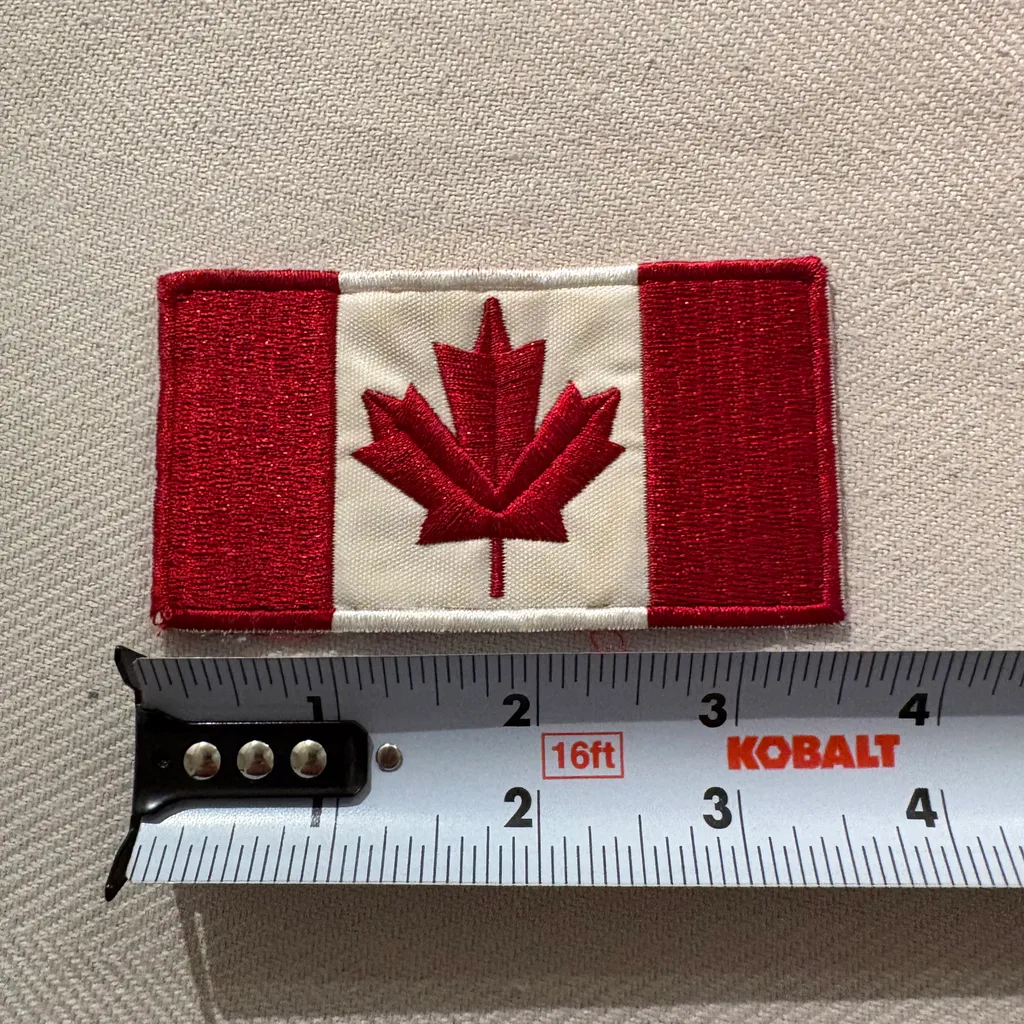 Canada flag embroidered patch for bag jacket hat backpack photo 1