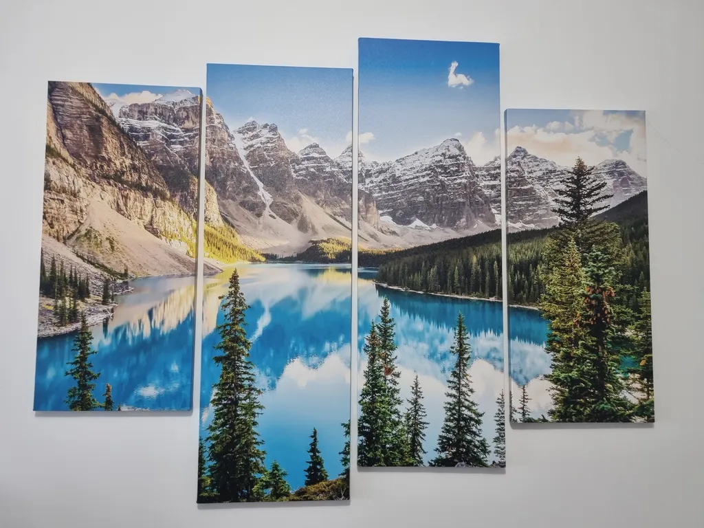 Wall art canvas - mountains  4PC photo 1