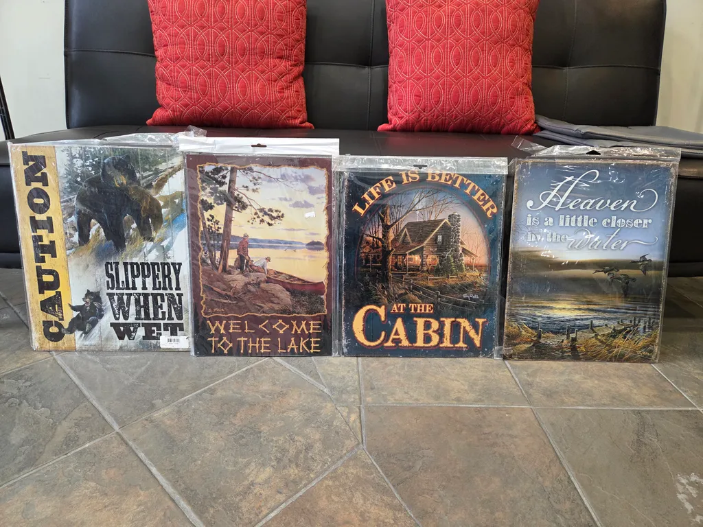 4 metal wall signs photo 1