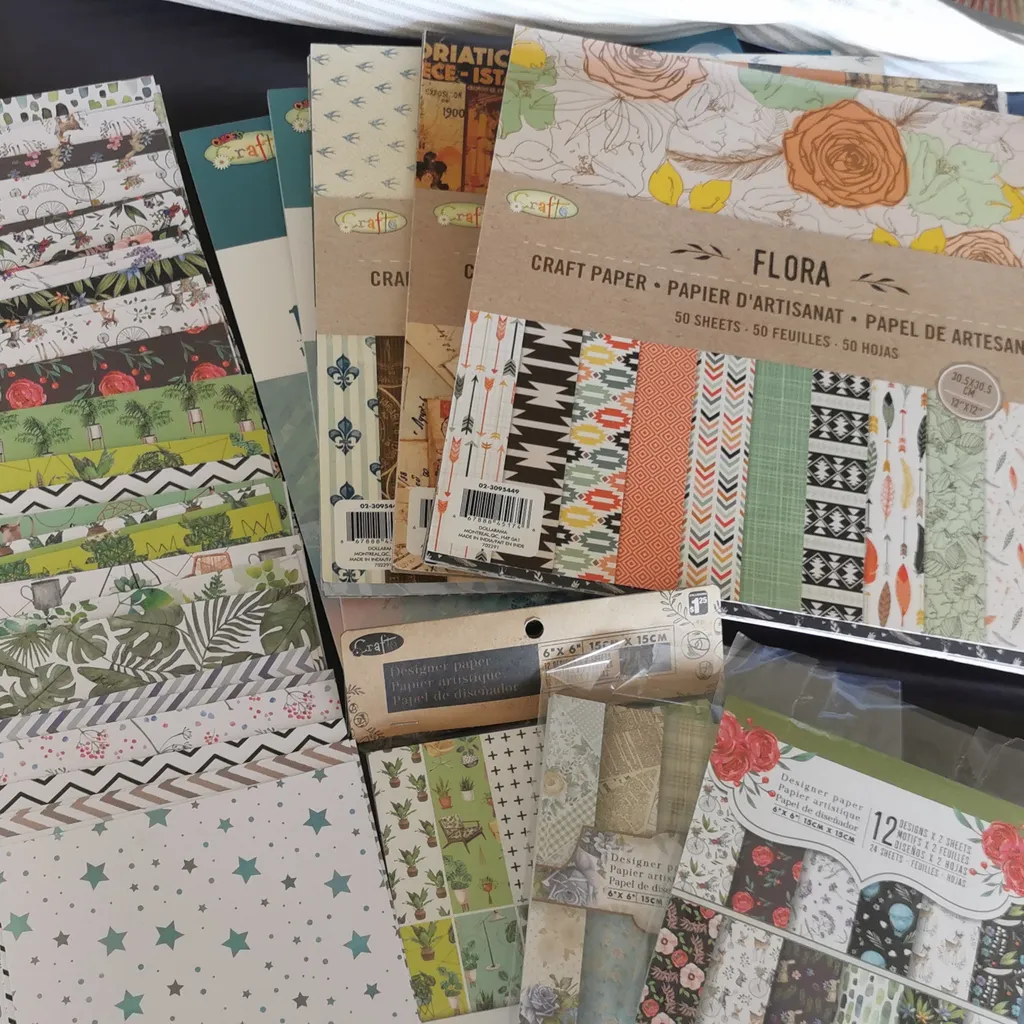 A lot of craft paper  photo 1
