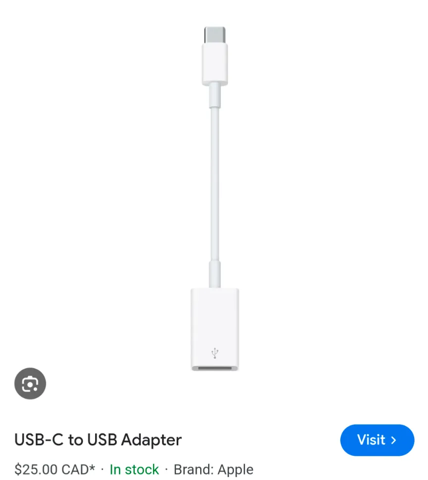 APPLE USB to USB C adapter  photo 1