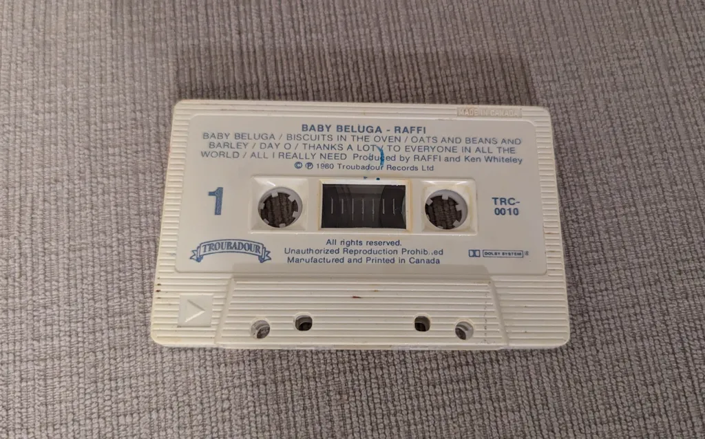 Raffi - Baby Beluga Cassette Tape photo 1