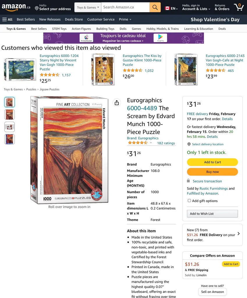 The scream puzzle photo 1