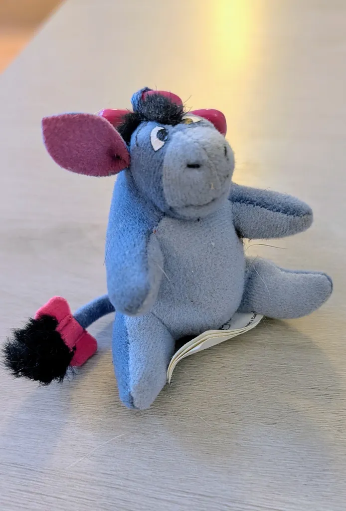 Eeyore Plush Toy with Keychain Clip photo 1