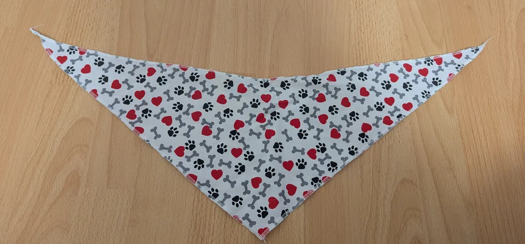 Brand New Dog Bandana - Paw Prints & Hearts photo 1