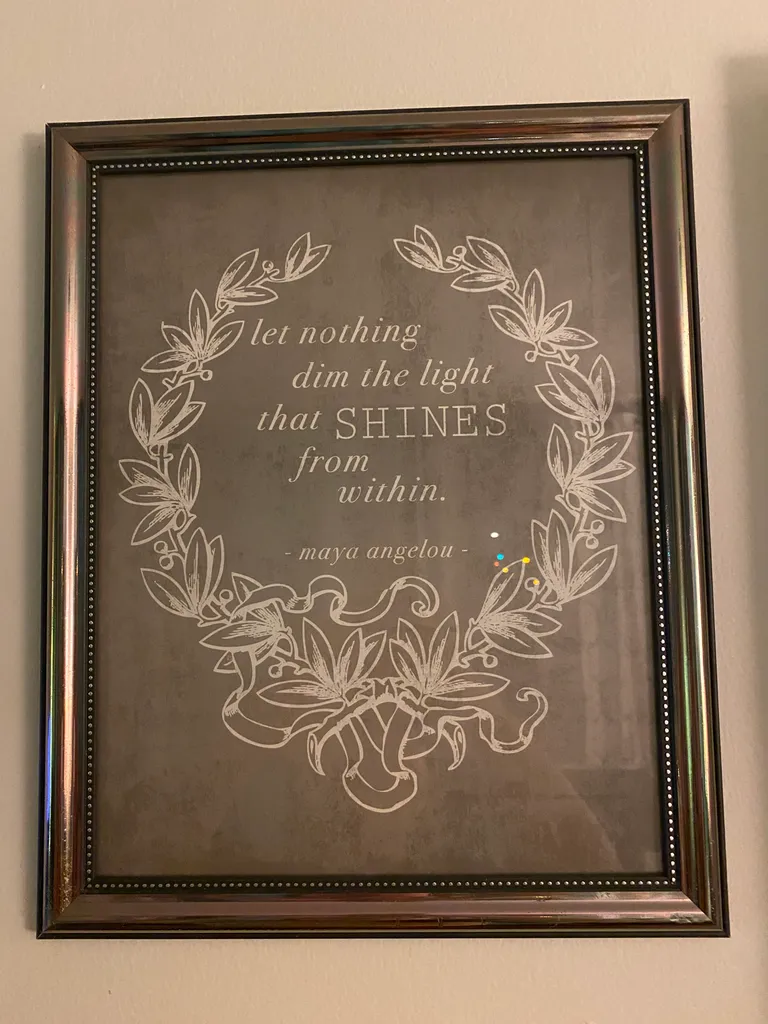 Maya Angelou Quote in Frame photo 1