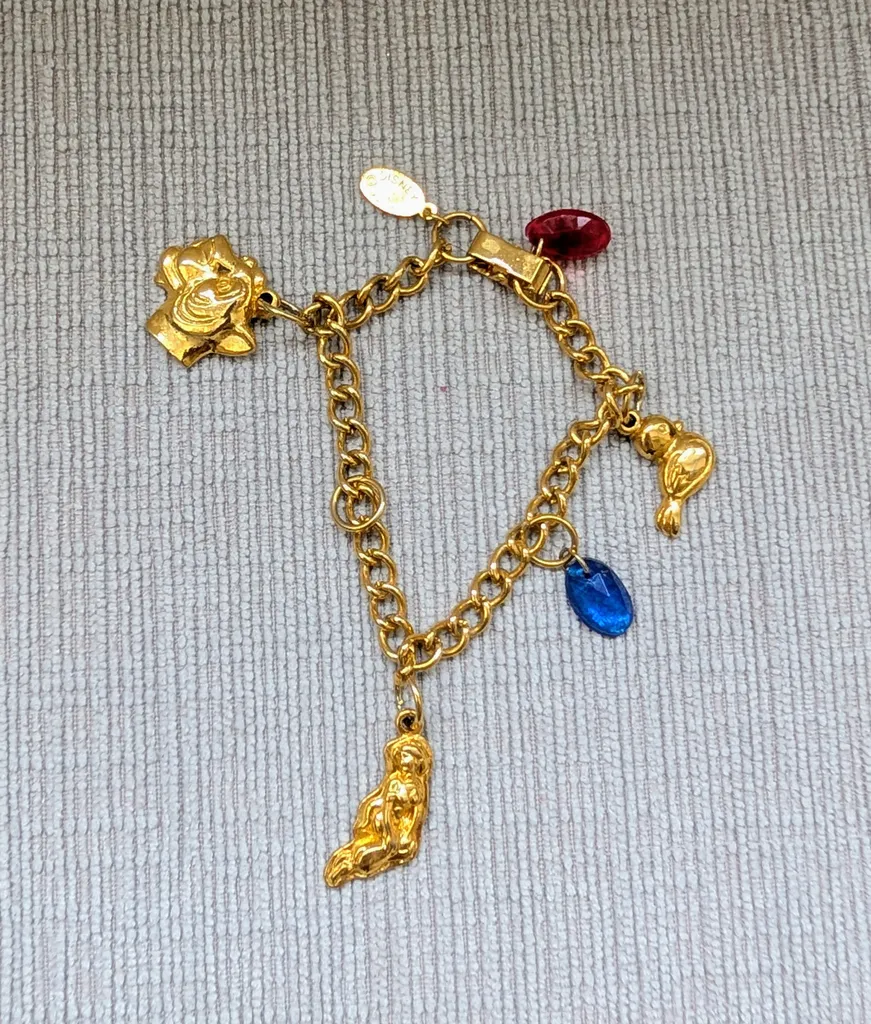 Disney Gold Charm Bracelet photo 1