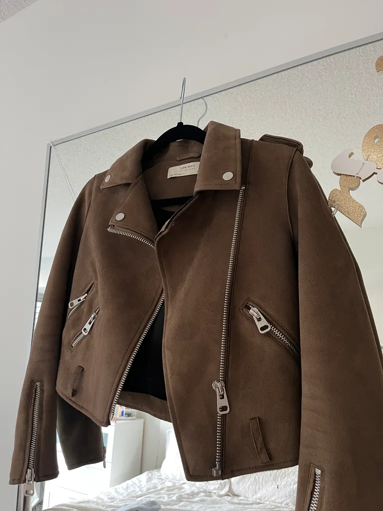 Zara Brown Suede Jacket photo 1