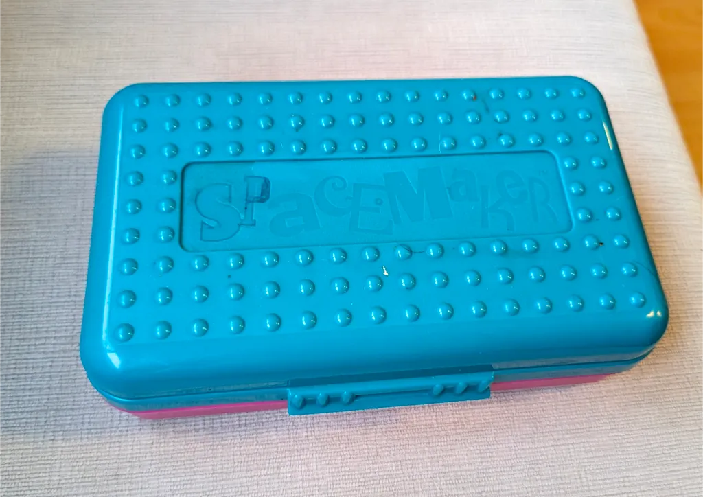 Spacemaker Teal and Pink Pencil Case  photo 1