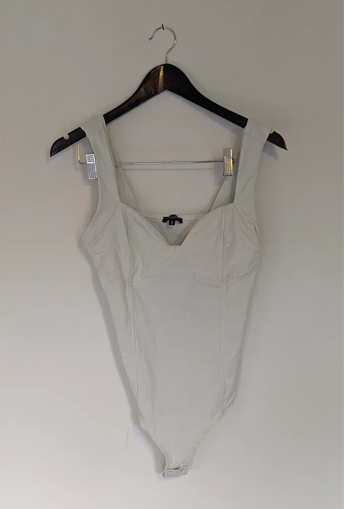 Dynamite White Bodysuit - Women's Size Large photo 1