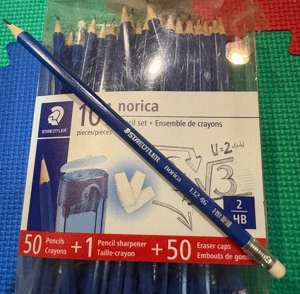 Staedtler norica hb 2 pencils blue wood writing drawing tool photo 1