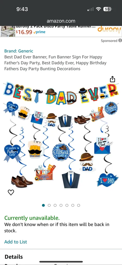🎉 Best Dad Ever/ Father's Day Banner photo 1