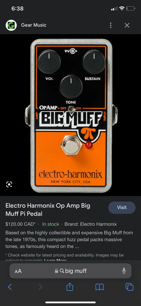 Big muff guitar pedal photo 1