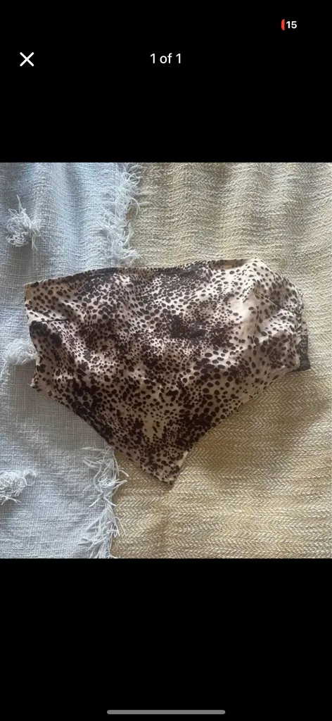 Leopard print bandana style top photo 1