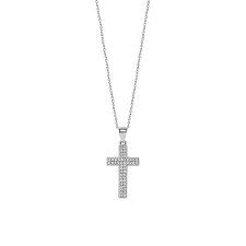 LIMOGES Cubic Zirconia Cross Pendant Necklace photo 1