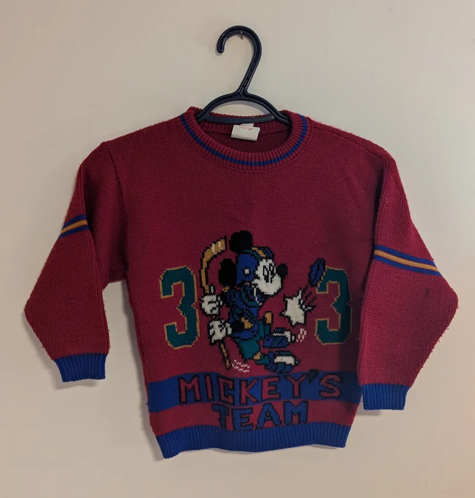 Vintage Mickey Mouse Sweater - Youth Size 6X photo 1