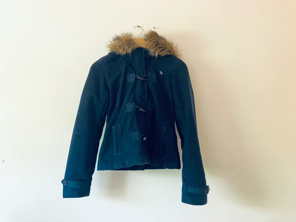 Abercrombie & Fitch Navy Blue Jacket photo 1