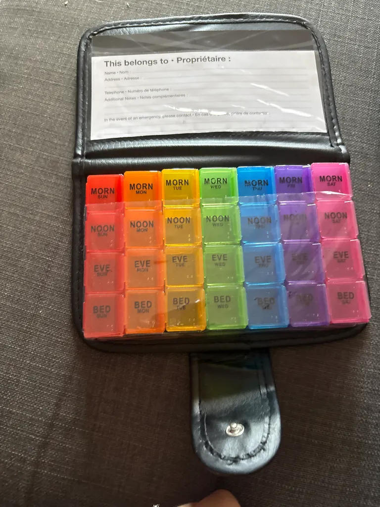 Pill’s organizer with case  photo 1