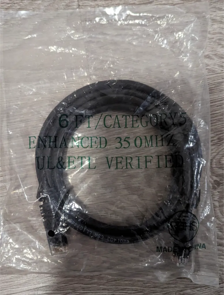 Brand New 6ft Category 5 Enhanced 350MHz Ethernet Cable photo 1