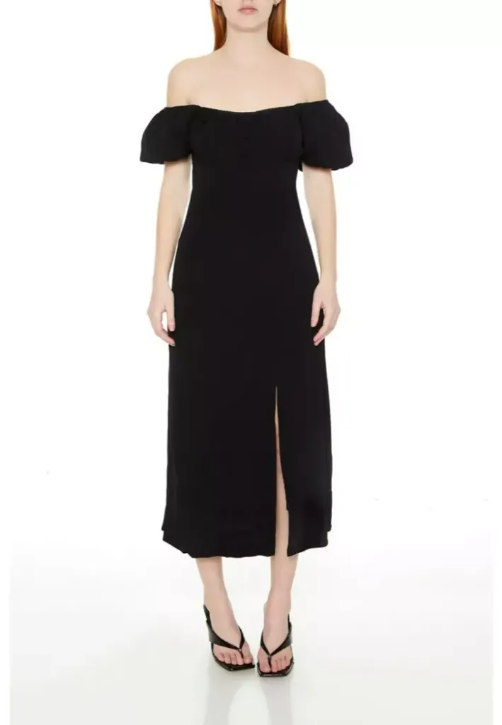 Off the shoulder long dress photo 1