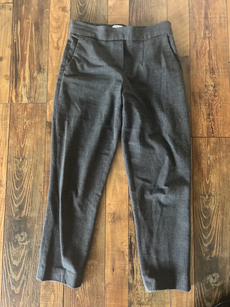 Size 0 Babaton Gray Dress Pants High-Rise Tapered Fit photo 1