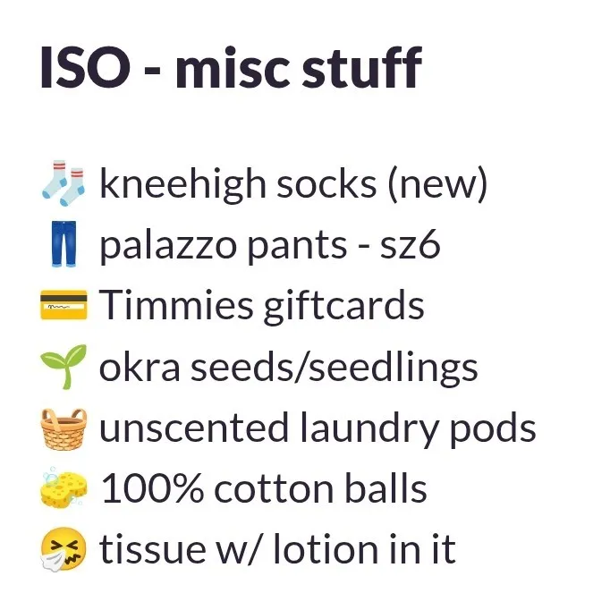 ISO - misc stuff photo 1