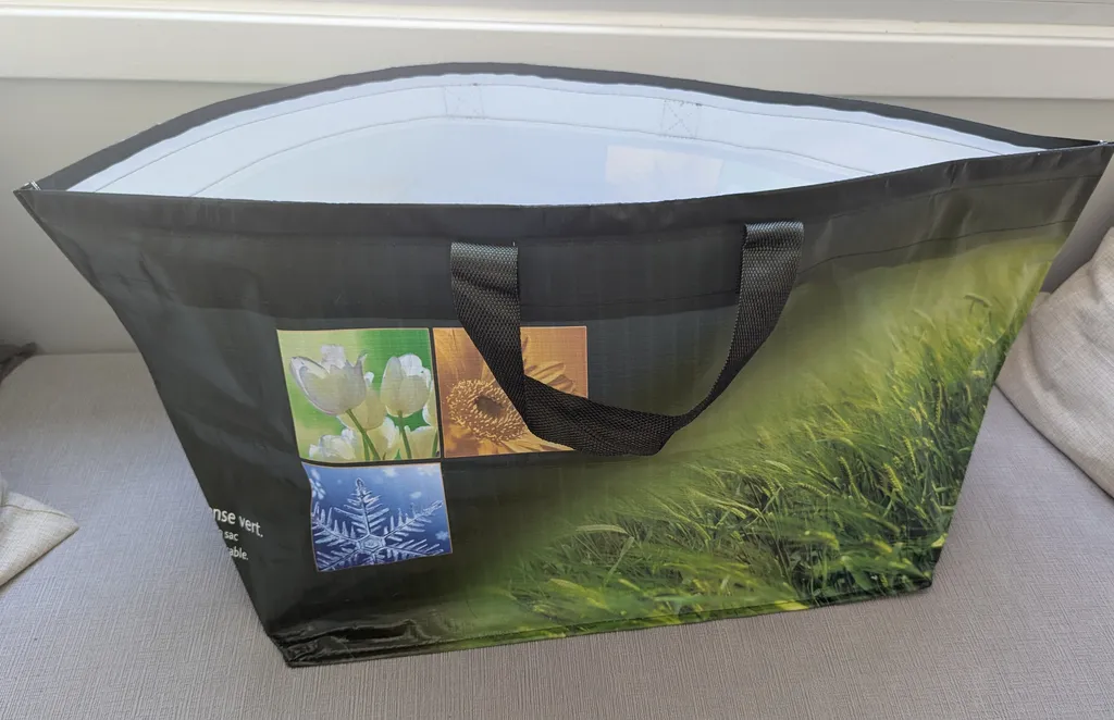 Brand New Reusable Shopping Bag with Floral Design photo 1