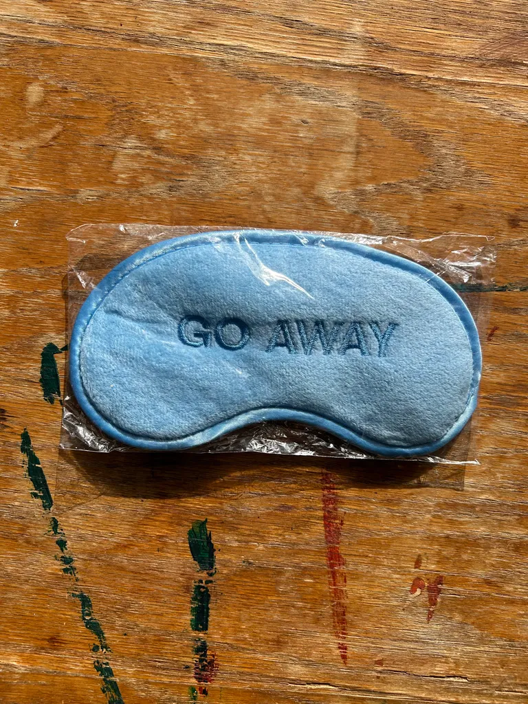 Blue 'Go Away' Sleep Mask, New photo 1