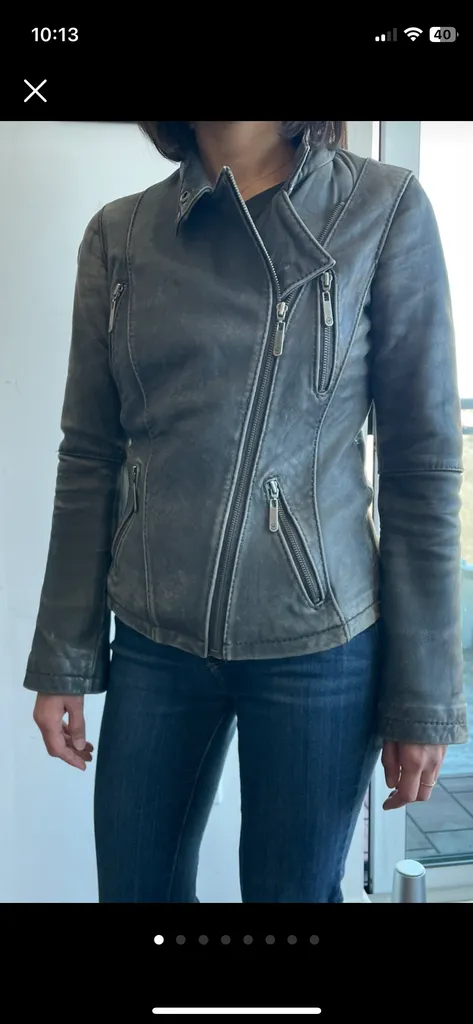 Michael kors leather jacket photo 1