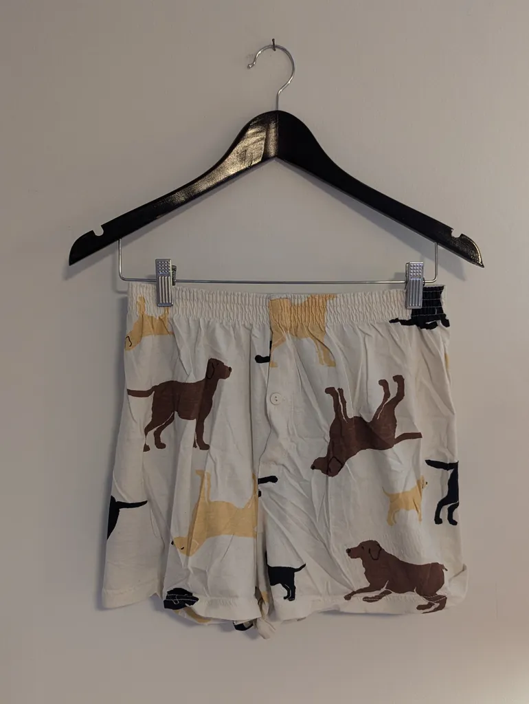 Hatley Dog Print Pajama Shorts - Men's Medium photo 1