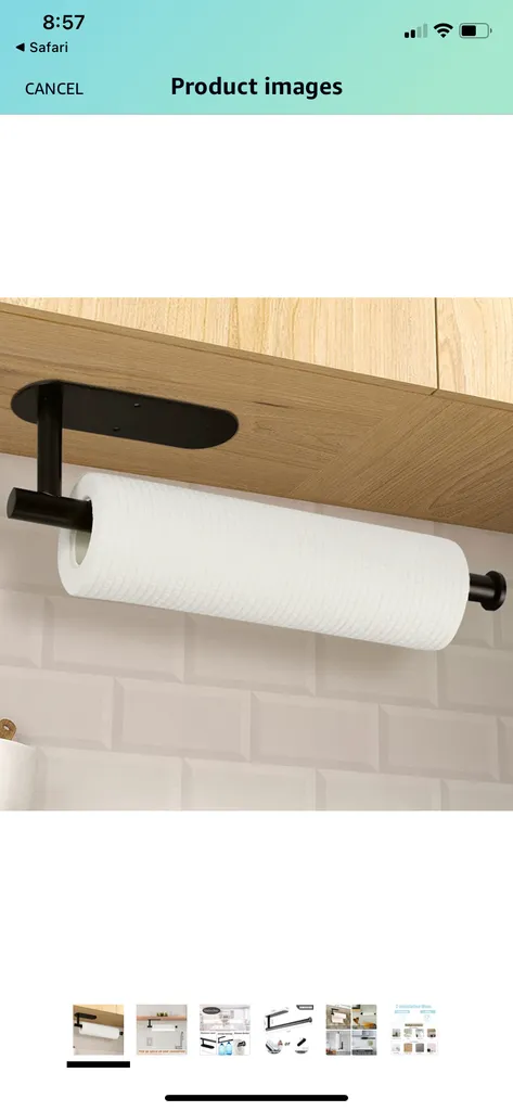 Mounted paper towel holder  photo 1