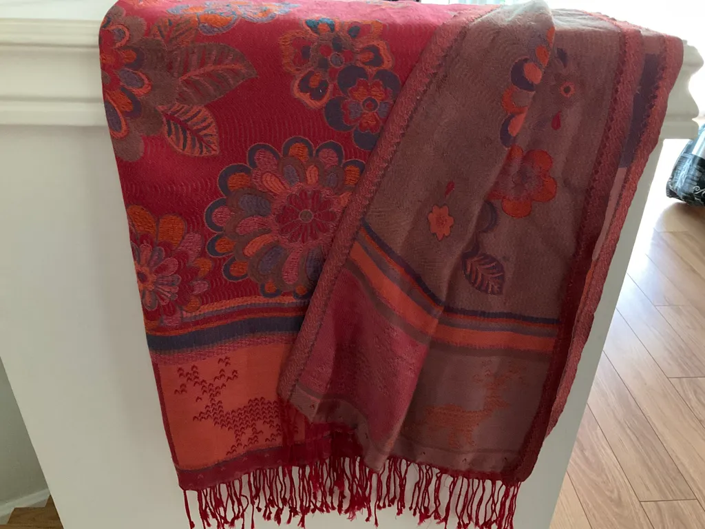 Pashmina 100% Silk scarf/shawl photo 1