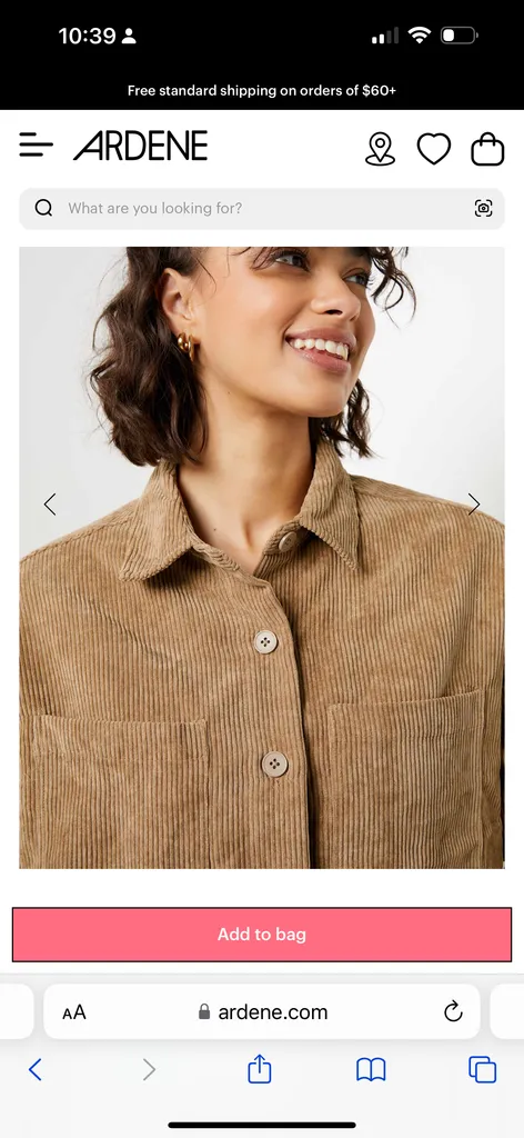 Corduroy Oversized Shirt photo 1