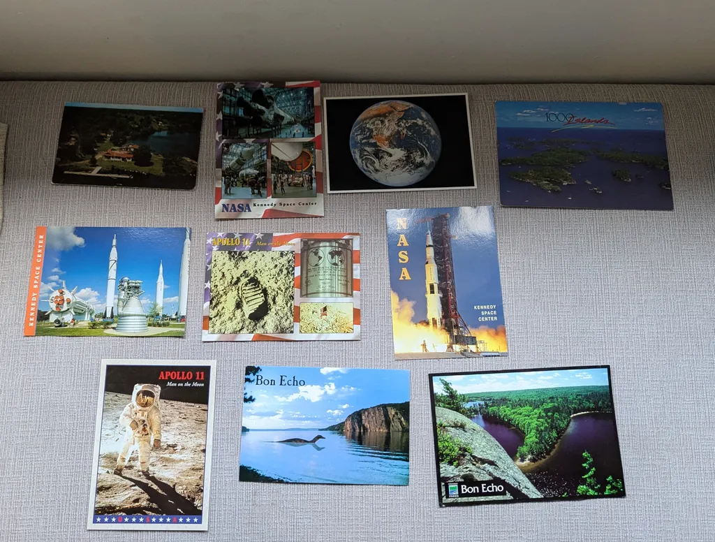 Vintage NASA & Ontario Postcard Set  photo 1