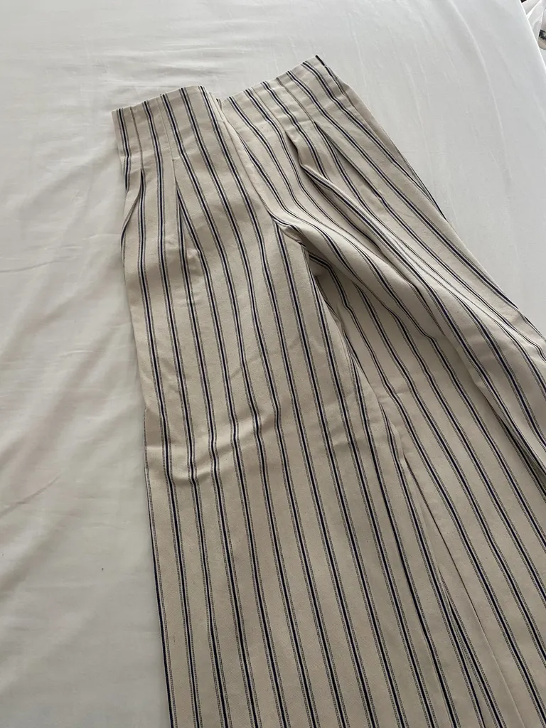 Super high rise linen pants photo 1