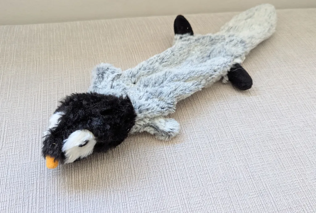 Penguin Plush Dog Toy photo 1