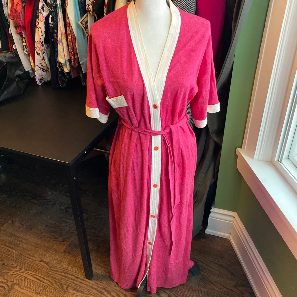 Vintage bathrobe Terry cloth photo 1