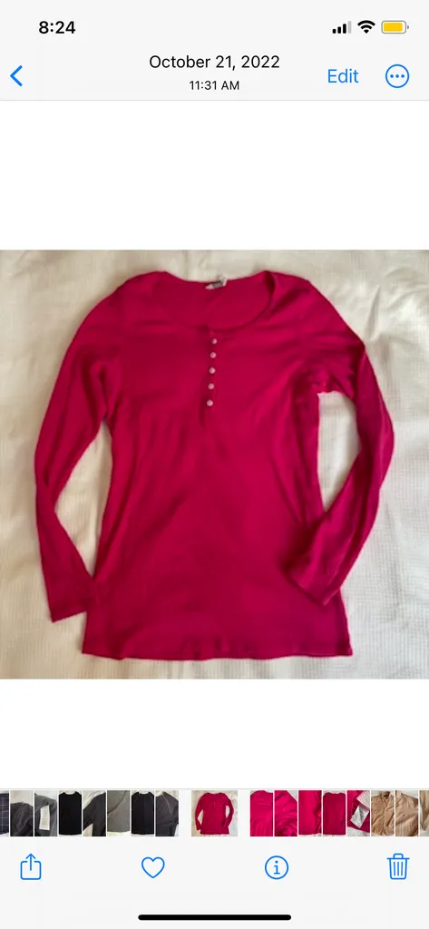 Pink Henley  photo 1