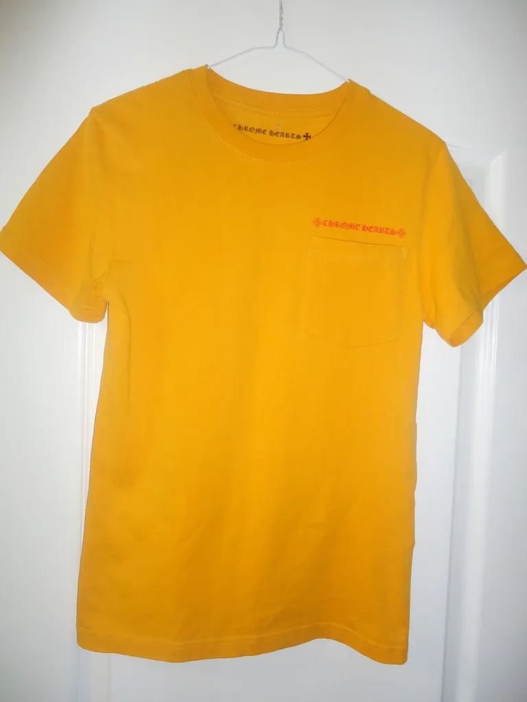 Chrome Hearts Matty Boy "Call Me" Yellow Tee S Mint! photo 1