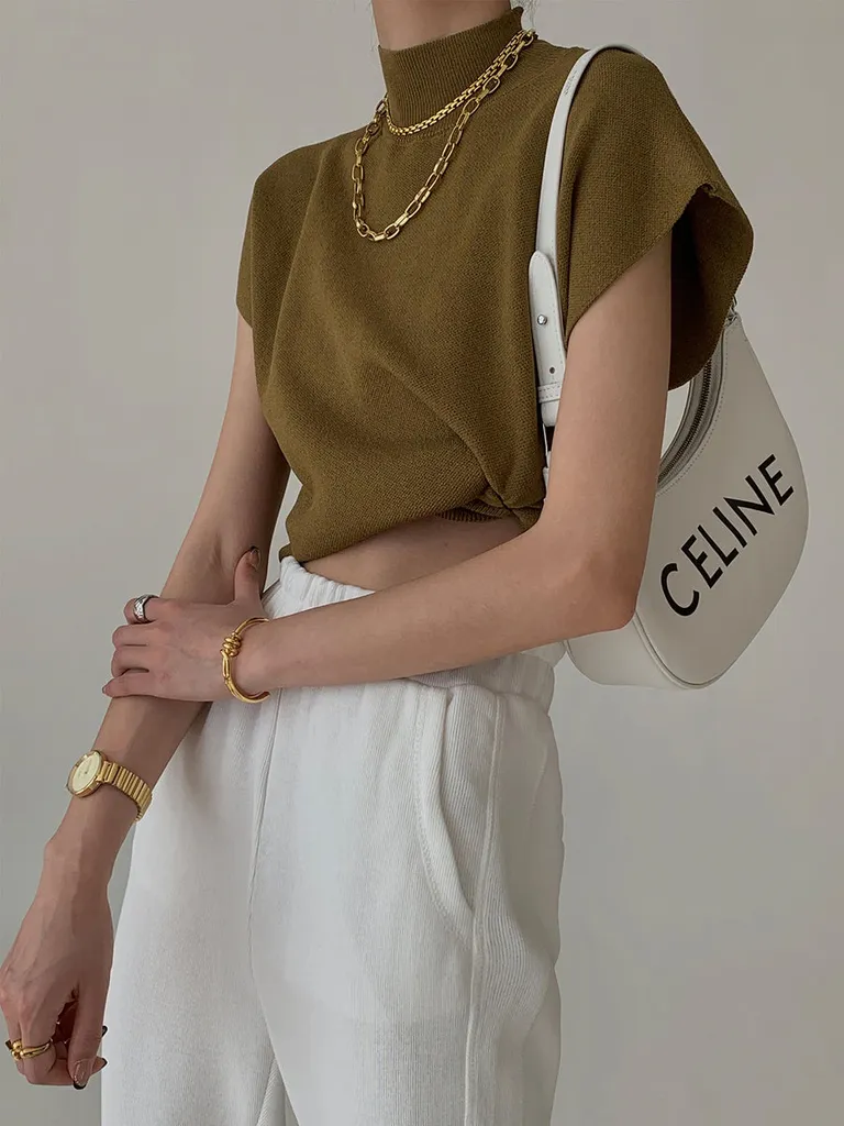 Commense Sweater Vest Light Brown BNWT photo 1