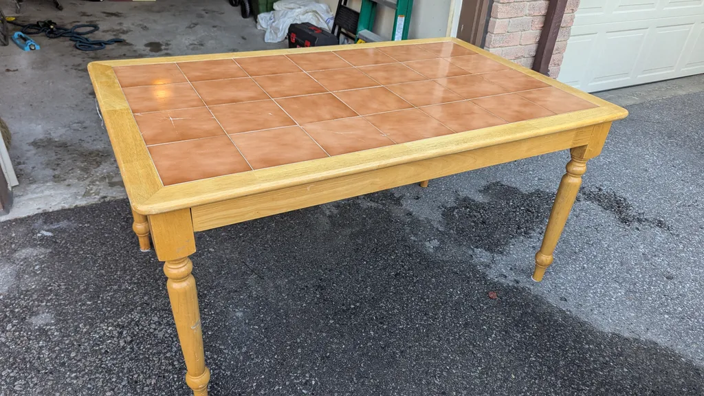 Tile Top Dining Table  photo 1